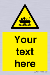 Custom warning ferries crossing vessels