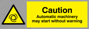 Automatic machinery may start