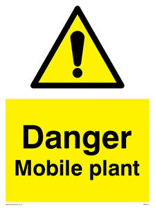 Danger Mobile plant