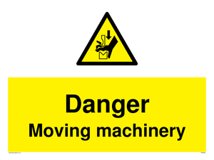 Danger moving machinery
