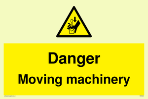 Danger moving machinery