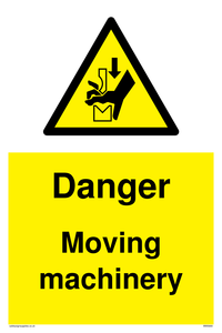 Danger moving machinery