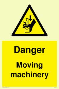 Danger moving machinery