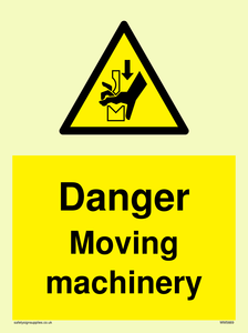Danger moving machinery