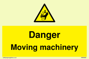 Danger moving machinery