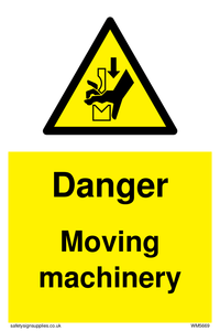 Danger moving machinery