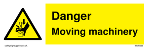 Danger moving machinery