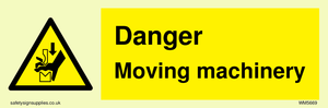 Danger moving machinery