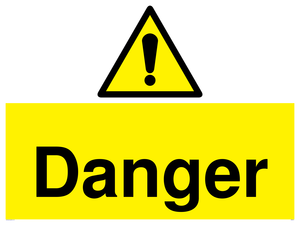 Danger Lift machinery