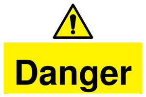 Danger Lift machinery sign 