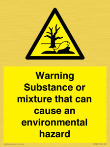 Warning Substance or mixture that can cause an environmental hazard