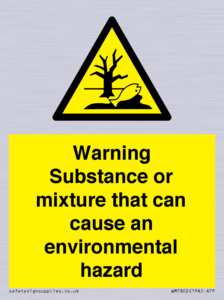 Warning Substance or mixture that can cause an environmental hazard