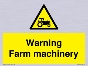 Warning Farm machinery