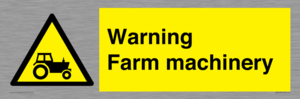 Warning Farm machinery