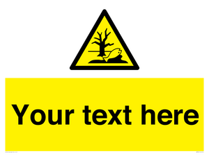 Custom Warning Substance or mixture that can cause an environmental hazard