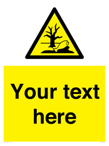 Custom Warning Substance or mixture that can cause an environmental hazard