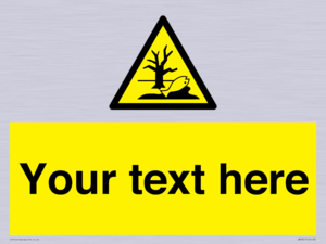 Custom Warning Substance or mixture that can cause an environmental hazard