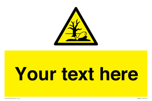 Custom Warning Substance or mixture that can cause an environmental hazard