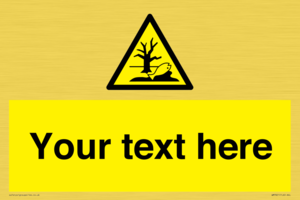 Custom Warning Substance or mixture that can cause an environmental hazard