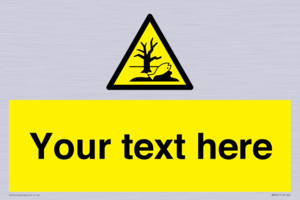 Custom Warning Substance or mixture that can cause an environmental hazard
