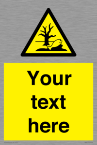 Custom Warning Substance or mixture that can cause an environmental hazard