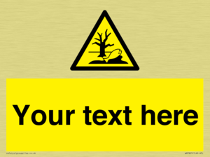 Custom Warning Substance or mixture that can cause an environmental hazard