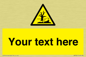 Custom Warning Substance or mixture that can cause an environmental hazard