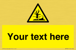 Custom Warning Substance or mixture that can cause an environmental hazard