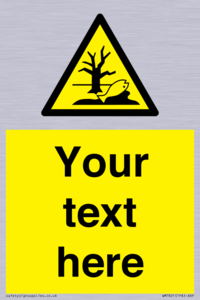 Custom Warning Substance or mixture that can cause an environmental hazard