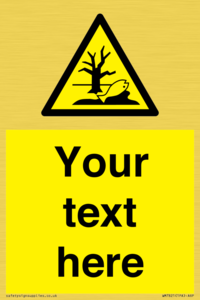 Custom Warning Substance or mixture that can cause an environmental hazard