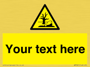 Custom Warning Substance or mixture that can cause an environmental hazard