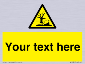 Custom Warning Substance or mixture that can cause an environmental hazard