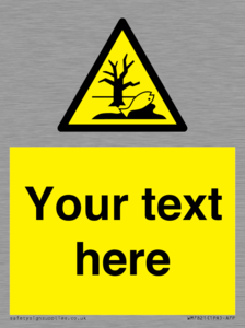 Custom Warning Substance or mixture that can cause an environmental hazard