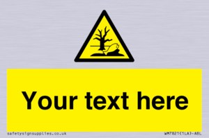 Custom Warning Substance or mixture that can cause an environmental hazard