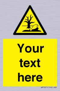 Custom Warning Substance or mixture that can cause an environmental hazard