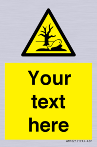 Custom Warning Substance or mixture that can cause an environmental hazard