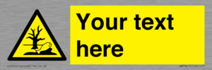 Custom Warning Substance or mixture that can cause an environmental hazard