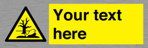 Custom Warning Substance or mixture that can cause an environmental hazard
