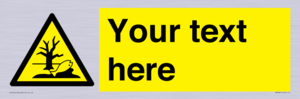 Custom Warning Substance or mixture that can cause an environmental hazard