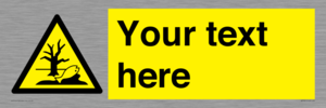 Custom Warning Substance or mixture that can cause an environmental hazard