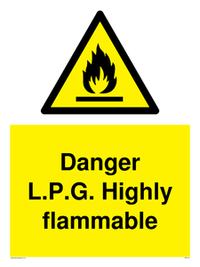 l.p.g. highly flammable