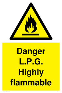 l.p.g. highly flammable