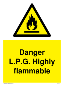 l.p.g. highly flammable