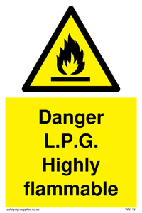 l.p.g. highly flammable