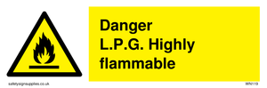 l.p.g. highly flammable