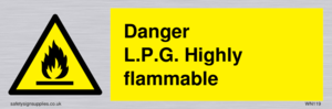 l.p.g. highly flammable