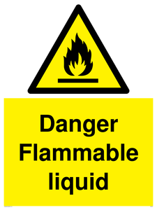 flammable liquid sign 