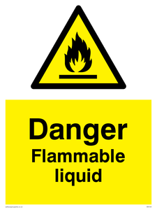 flammable liquid sign 