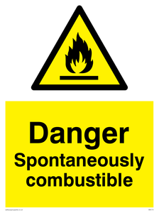 spontaneously combustible