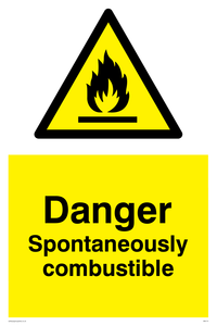 spontaneously combustible